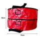 thumbnail image 5 of Bolsa de almacenamiento de doble capa para coronas navideñas, color puro, con cremalleras dobles y asas para Navidad (rojo/verde, 76 cm), 5 of 8