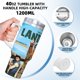 thumbnail image 5 of La Tierra Perdida Vaso aislado de acero inoxidable con asa, diseño temático, regalo para familia, amigos y fans; incluye pajita y encaja en el portavasos estándar, 40 oz, 5 of 6