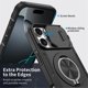 thumbnail image 5 of Funda for iPhone 16 Pro de 6.3 Pulgadas, Cubierta de Cámara Deslizante Incorporada y Soporte Giratorio Anillo de 360 ° Resistente a Golpes Funda Protectora, Negro, for iPhone 16 Pro, 5 of 8