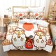 thumbnail image 1 of Animal Fun Dog Cat Quilt Duvet Cover Set Queen Comforter Cover Super 3-Piece Bedding Set, 1 of 5
