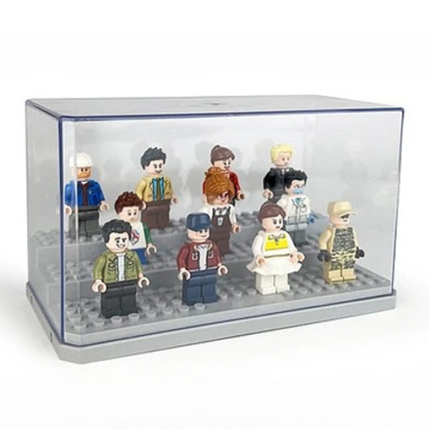 Crusec - Exhibidor Vitrina Lego Figuras De Colección Transparente