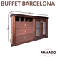 thumbnail image 2 of Buffet Barcelona Rectangular, 2 of 5