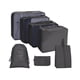 thumbnail image 2 of 7 Bolsas Organizadoras De Viaje De Nailon Impermeables, Bolsas De Almacenamiento De Ropa, Ligeras, Negras, 2 of 5