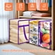 thumbnail image 4 of Bolsas de almacenamiento Budding Joy, transparentes, con cierre, 40 L, paquete de 6, 4 of 6