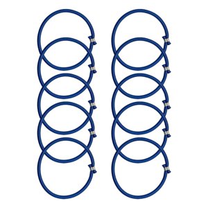 Ioensy - 10X Correas De Amarre De Cuerda Elástica De Trampolín Para Lona De Tienda De Trampolín Interior Azul