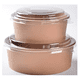 thumbnail image 1 of Envase bowl kraft + tapa pet 1300 CC,comidas 50 unidades, 1 of 3