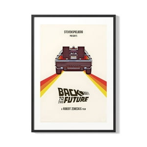 Creango - Cuadro Poster Enmarcado Regresar Al Furuto Decorativo