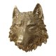 thumbnail image 4 of Ornamento De La Pared De La Placa De La Estatua De La Pared De La Cabeza Animal De Polyresin Para El Lobo De La Decoración De La Oficina En Casa, 4 of 5