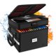 thumbnail image 1 of Caja de documentos ignífuga ETRONIK de 2 capas con candado de 16,5 x 13,4 x 12,9 pulgadas, 1 of 6