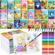 thumbnail image 1 of Juego de libros para colorear BenLouis para niños con crayones apilables, 1 of 7