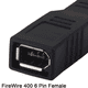 thumbnail image 4 of Convertidor adaptador de transferencia de datos FireWire IEEE 1394 Tipo A 400 de 6 pines hembra a 1394 Tipo B 800 de 9 pines macho, 4 of 8