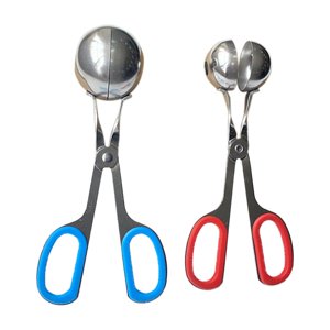 Magideal - 2 Uds Herramienta Dispensadora De Albóndigas Pinzas Para Carne Pinzas Portátiles Para Pasteles Utensilios De Cocina Bola De Pescado Hacer Bolas Para