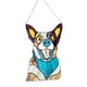 thumbnail image 3 of Gato Que Mira A Escondidas Vidrieras Suncatcher Amante Regalo Vidriera Colgante Perro, 3 of 5