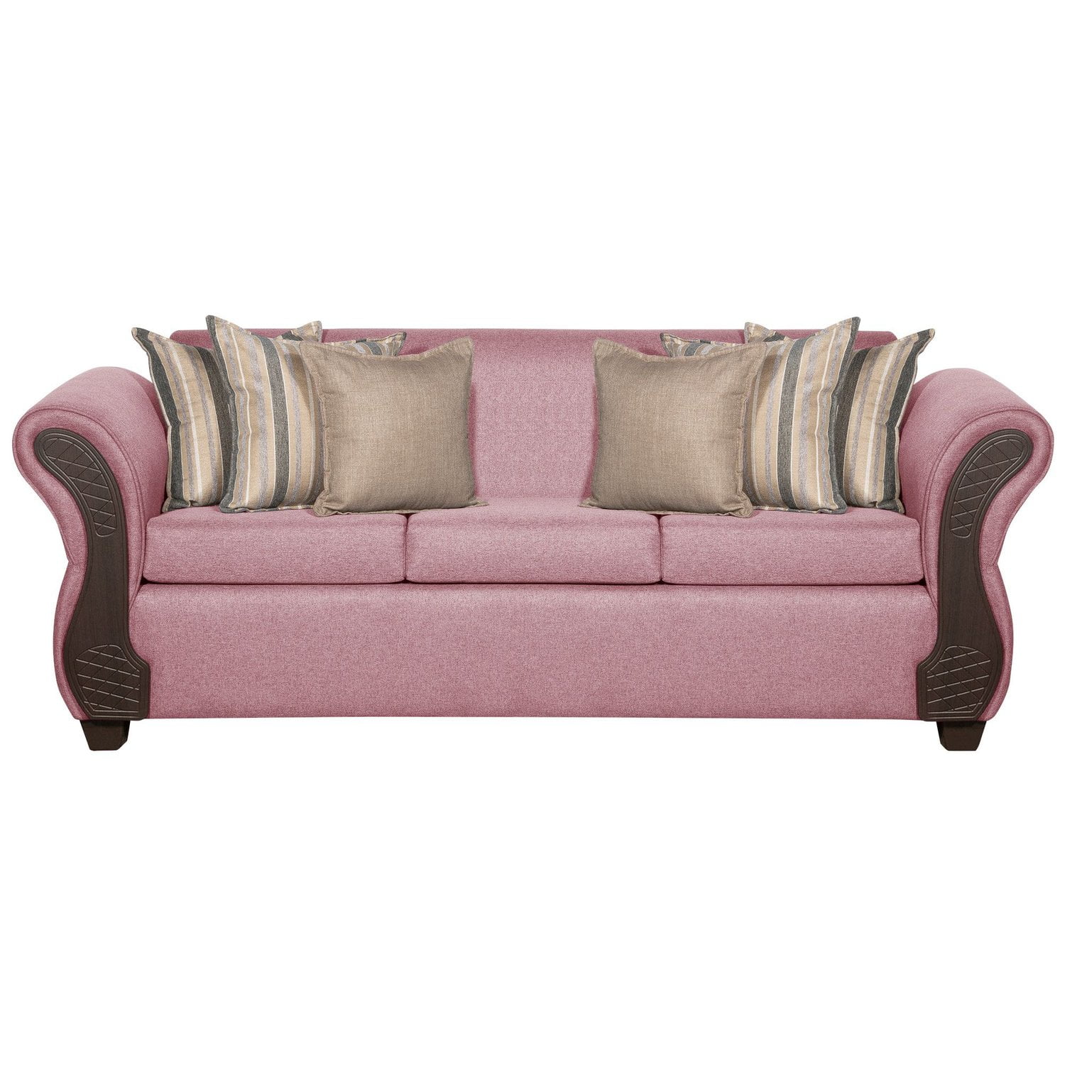 Ruzam Mobel - Sofá 3 Cuerpos Marsella Palo Rosa