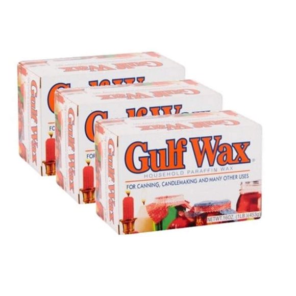Cera de parafina Gulf Wax 453 g paquete de 3