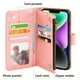 thumbnail image 2 of Premium Leather Credit Card Holder Phone Case for Apple iPhone 6/7/8/SE/X/XR/XS/11/12/13/14 Pro Max 5G/7Plus/8Plus/SE2016/SE2022/Promax+ 2nd/3rd, 2 of 3