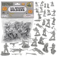 Bmc Toys - Toy Soldiers Bmc Cts Ww2 Us Infantry 1:32 — 33 Unidades, Gris