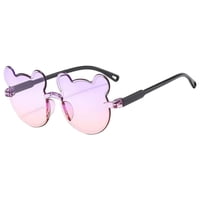 Unbrand - New Children Cute Bear Shape Colors Uv400 Sunglasses Baby Girls Lovely Outdoor Sun Protection Sunglasses Kid Sun Glasses