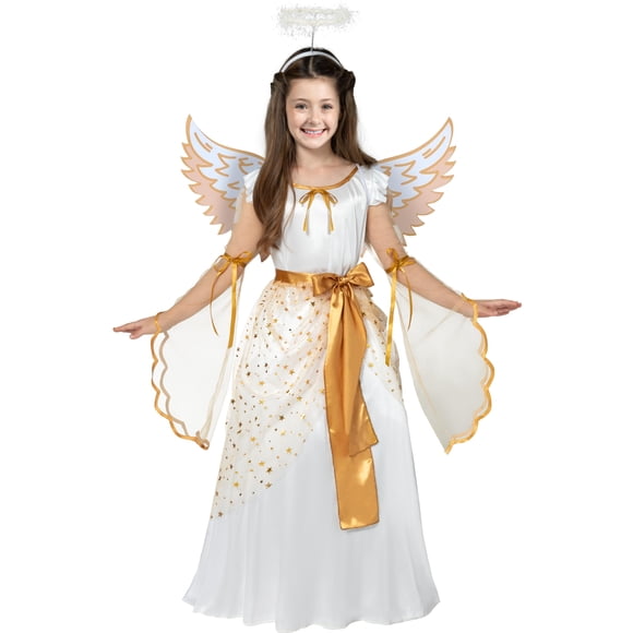 Disfraz de ángel de Halloween para niñas de Spooktacular Creations
