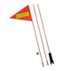 thumbnail image 1 of Bandera de seguridad para bicicletas, portátil, de colores brillantes, fácil de instalar, bandera triangular, advertencia de seguridad, duradera para, 1 of 5