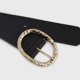 thumbnail image 4 of Cinturón Mujer Hebilla Ovalada Martillada Para Jeans dorado Talla Única, 4 of 4