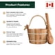 thumbnail image 2 of Juego de cubos y cucharones para sauna Northwood Sauna Canadian Cedar, 2 of 6