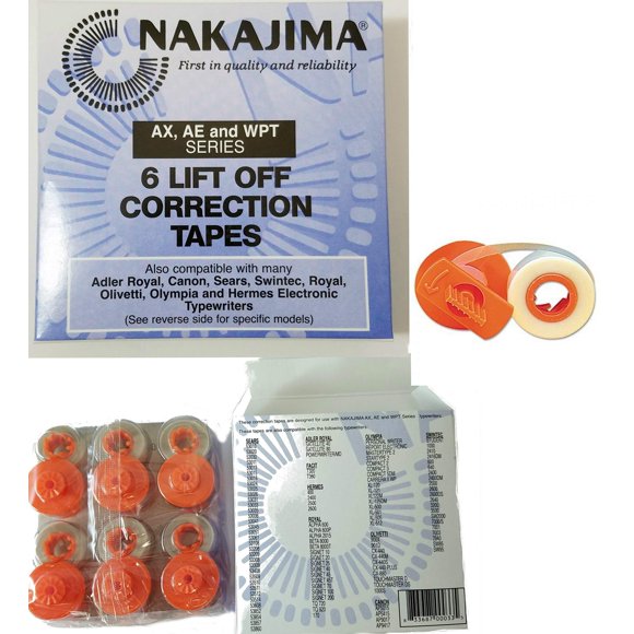 Cinta Correctora Nakajima Lo001 Paquete De 6 Lift off