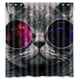 thumbnail image 1 of Cortina de ducha con diseño de gatos, juego de cortinas de baño con ganchos, tamaño 66 x 72 pulgadas, 1 of 3
