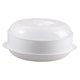 thumbnail image 1 of Vaporizador De Alimentos Redondo Para Microondas Vaporizador Sin BPA Blanco S 1 Nivel, 1 of 5