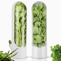 Xusx111 - Protector De Hierbas Para Refrigerador, Ahorrador De Hierbas Para Refrigerador, Contenedor De Cilantro, Botella De Conservación De Verduras Para Cilantro, Menta, Perejil, Espárragos, Mantien