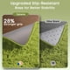 thumbnail image 4 of Alfombra Ophanie Green Grass Shag Fluffy para dormitorio, 120 x 180 cm, 4 of 6