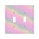thumbnail image 1 of Cubierta decorativa para interruptor de luz Oilbiexn de 2 módulos, estilo pastel, 1 of 8