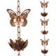 thumbnail image 1 of Cadena de lluvia shumi 270 cm de cobre con tazas de loto y colibrí, 1 of 6