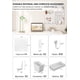thumbnail image 2 of Organizador de pared con tablero perforado EVDBOBO Elevate Gaming Office, blanco, 2 of 6