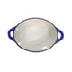 thumbnail image 5 of Olla Hierro Fundido Ovalada Azul 34x13.5 Cm, 5 of 6
