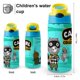 thumbnail image 2 of Carl el coleccionista Botella de Agua con Tapa Pop Top de Un Toque, Acero Inoxidable, a Prueba de Fugas, para Deportes, Botella Infantil azul 12 oz, 2 of 6