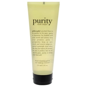Philosophy - Purity Made Gel Limpiador Facial Espumoso Simple Y Desmaquillador De Ojos De Para Mujeres - Desmaquillante De 7,5 Oz