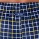 thumbnail image 4 of Pantalón para dormir IZOD de forro polar sedoso para hombre, azul marino y amarillo a cuadros, 4 of 5