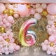 thumbnail image 4 of Globo digital arcoíris colorido para decoración de fiestas de cumpleaños, globo digital de helio de aluminio, 4 of 5
