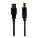 thumbnail image 1 of Cable De Impresora USB Con Adaptador OTG USB C 2mt Negro, 1 of 3