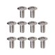 thumbnail image 1 of 10pcs 5 vías interruptor de guitarra de 3 vías tornillos fijos tuercas de reemplazo de guitarra plateadas, 1 of 5