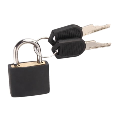 Magideal - Juego De Combinación De Caja De Mini Con Candados De Seguridad De Aleación Cuadrada Cerraduras Pequeñas Para Bolsas De Gimnasio Monedero Mochi Negro