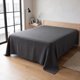 thumbnail image 1 of REGALWOVEN Sábana de Microfibra, Sábana Transpirable, Ropa de Cama Acogedora para Dormitorio Gris Oscuro 1 PC 79x91in, 1 of 5