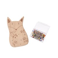 Magideal - Minder De Aguja Con Kit De Alfiler Organizador De Agujas Herramientas De Costura Pequeñas Herramientas Portátiles De Cosecha Regalos Cross Stitch Zorro