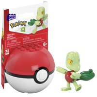 Mega Brands - Kit De Juguetes De Construcción Mega Pokémon Treecko Con 22 Piezas Para Niños