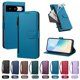 thumbnail image 4 of Funda con Billetera para [Google Pixel 8] con Bolsillo Zipper y Tarjetero Azul lago, 4 of 6