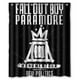 thumbnail image 1 of Cortina de ducha con el logotipo de Fall Out Boy Band, juego de cortinas de baño con ganchos, tamaño 60 x 72 pulgadas, 1 of 3