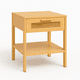 thumbnail image 1 of Velador de Madera Natural con Cajón Tejido, 1 of 6