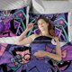 thumbnail image 4 of Invader Zim Face on print Soft Bed Set Lightweight 3 Pieces Bedding Sets for All Season Comforter Set Easy Care, 4 of 5