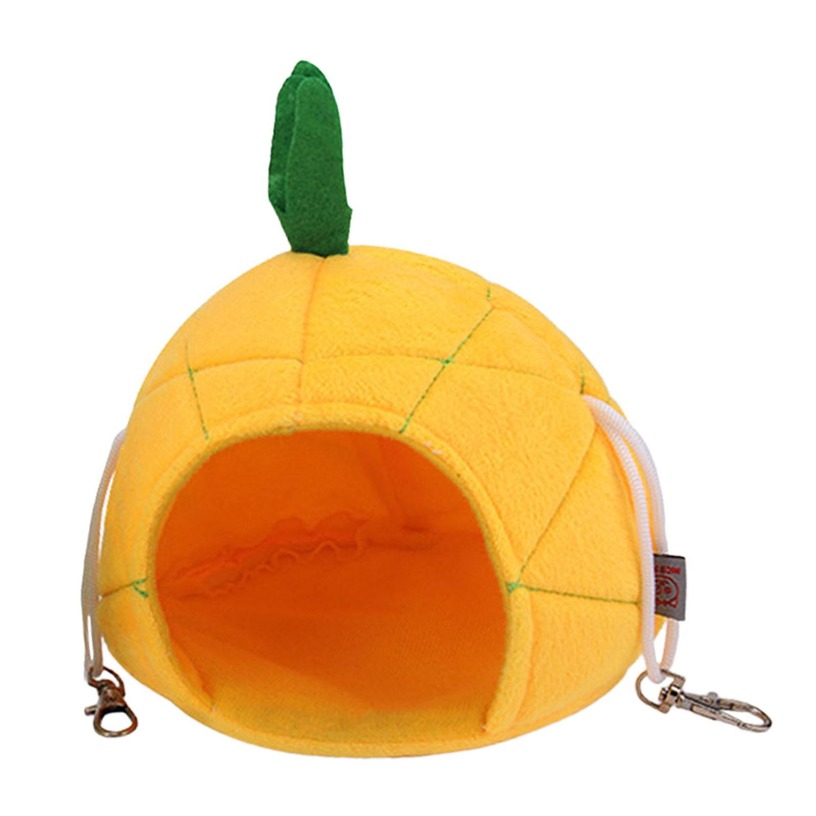 Hamaca Para Hámster, Cama, Cabaña Para Hámster, Nido Para Dormir Para Ardilla, Juego De Animales Pequeños, Piña Amarilla